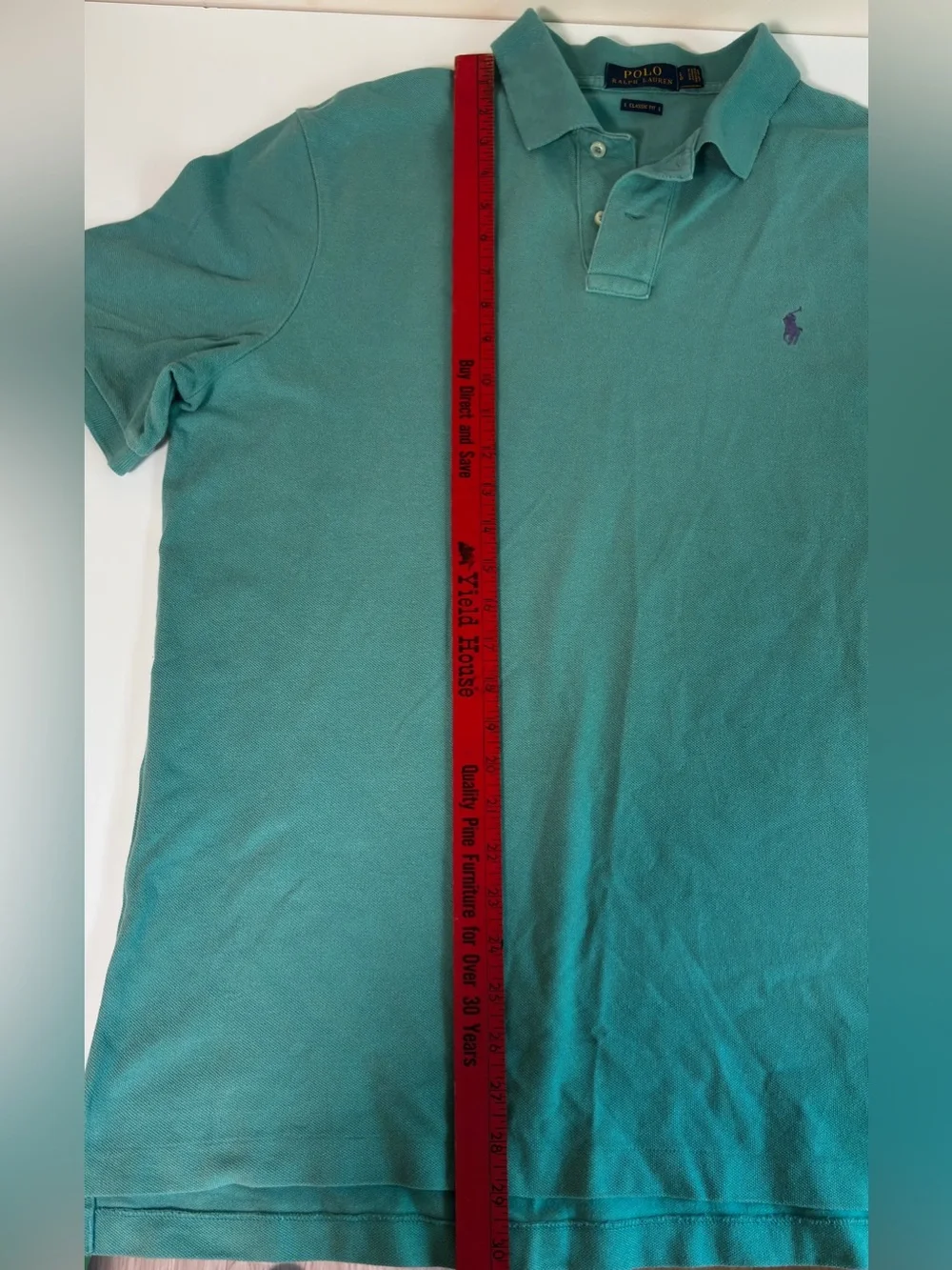 Ralph Lauren Men’s Teal Polo with Purple Pony